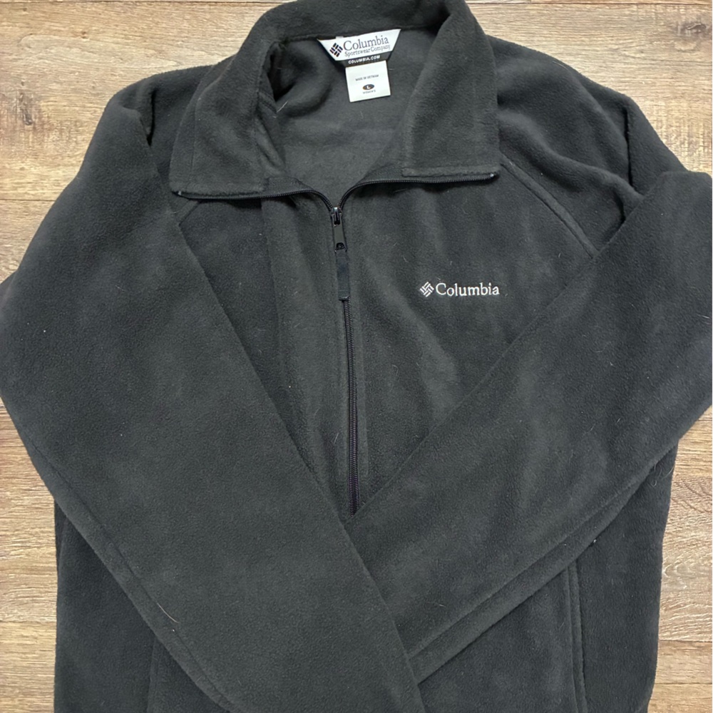 Columbia Charcoal Fleece Outerwear Women’s Zip Up Jacket Full Zip